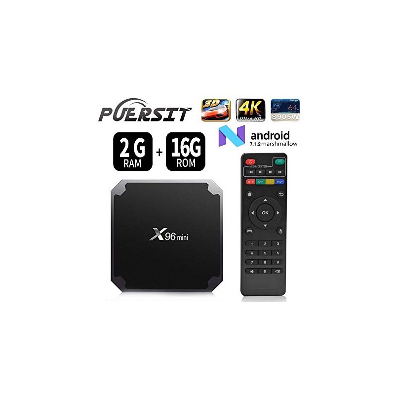 TV BOX Smart 4K Multimédia X96mini Android 7.1.2 2Go + 16Go 1080P