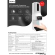 Distributeur de Gel hydroalcoolique+ thermomètre infrarouge K9 Pro / capteur automatique